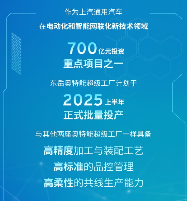 上汽通用汽车第三座奥特能超级工厂破土动工